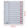 Regiszter m�anyag A4 Maxi 1-12 Esselte sz�rke #6