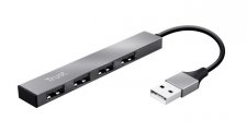 USB eloszt�-HUB 4 port USB 2.0 Trust Halyx ez�st #1