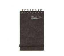 Jegyzetfzet 127x76mm vonalas 60lap Pukka Pad Pressboard fekete #1