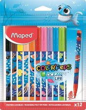 Filctoll k�szlet 2mm kimoshat� Maped Color`Peps Ocean Life 12 k�l�nb�z� sz�n #1