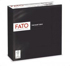 Szalv�ta 1/4 hajtogatott 33x33cm Fato Smart Table fekete #1