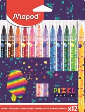 Filctoll k�szlet 2,8mm kimoshat� Maped Pixel Party 12 k�l�nb�z� sz�n #1
