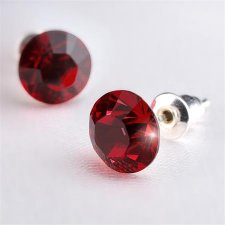 Flbeval siam stt piros Swarovski kristllyal 8mm Art Crystella #1