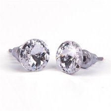 Flbeval fehr Swarovski kristllyal cscsos 8mm Art Crystella #1