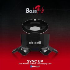 F�lhallgat� vezet�k n�lk�li Bluetooth 5.0 mikrofonnal Maxell Bass 13 fekete #1