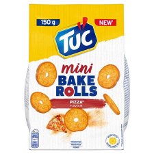 Pir�tott keny�rkarika 150g Tuc Mini Bake Rolls pizza #1