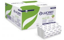 K�zt�rl�,�Z hajtogatott 2 r�teg� 200lap Slim adagol�hoz Lucart ECO Z 20 feh�r #1