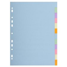 Regiszter karton A4 12 r�szes Exacompta pasztell sz�nek #1