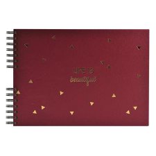 Fotalbum spirl 32x22cm 25lap Exacompta Life piros #1