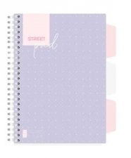 Spirlfzet A5 vonalas 100lap regiszteres Street Pad Dots #1