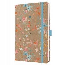 Napt�r A5 heti 2026 kem�ny bor�t� Sigel Jolie Green Floral Serenity #1