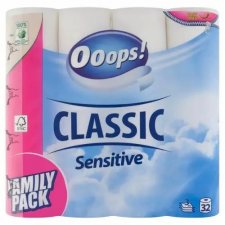 Toalettpap�r 3 r�teg� 32 tekercses Ooops SENSITIVE #1