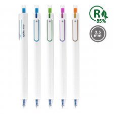 Zsel�stoll 0,5mm nyom�gombos feh�r tolltest Spoko FLOW RELEAF k�k #1