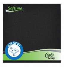 Szalv�ta 30db-os 34x34cm Coala Softimo fekete #1