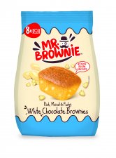 Mini s�tem�ny Mr. Brownie 8x25g feh�rr csokol�d� darabos #1