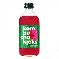 �d�t�ital sz�nsavmentes 0,33l �veges Kombucha Kicks BIO m�lna-hibiszkusz DRS #1