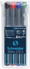 Alkoholos marker kszlet OHP 0,4mm Schneider Maxx 220 S 4 szn #1