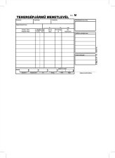 Menetlev�l teherg�pj�rm� 100lap A5 fekv� Victoria D.G�PJ.21. darab! #1