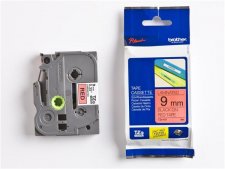 Feliratoz�g�p szalag 9mmx8m Brother piros-fekete #1