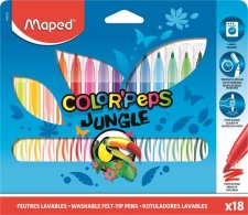 Filctoll kszlet 2,8mm kimoshat Maped Color Peps Jungle 18 kl. szn #1