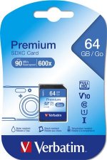 Mem�riak�rtya SD 64GB Class 10 Verbatim Premium #1