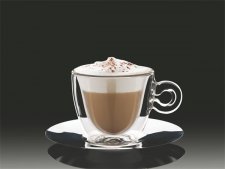 Cappucinos cs�sze 16,5cl rozsdamentes aljjal duplafal� 2db Thermo #1