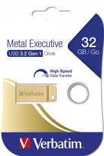 Pendrive 32GB USB 3.0 Verbatim Exclusive Metal arany #1
