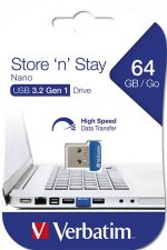 Pendrive 64GB USB 3.0 80/25MB/sec Verbatim Nano #1