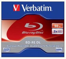 BD-RE BluRay lemez ktrteg jrarhat 50GB 2x norml tok Verbatim #1