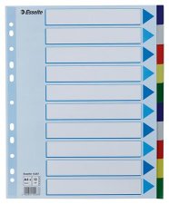 Regiszter m�anyag A4 Maxi 10 r�szes Esselte #1