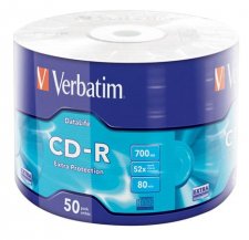 CD-R lemez 700MB 52x zsugor csomagol�s Verbatim DataLife #1