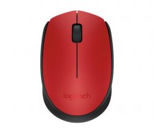 Eg�r vezet�k n�lk�li optikai k�zepes m�ret USB Logitech M171 piros #1