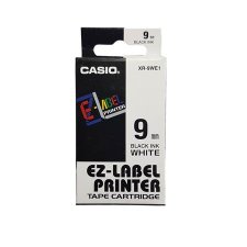 Feliratoz�g�p szalag 6mm x 8m Casio feh�r-fekete #1