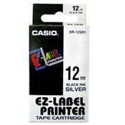 Feliratoz�g�p szalag 12mm x 8m Casio feh�r-fekete #1