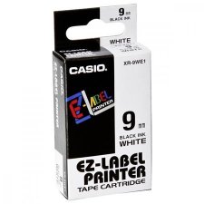 Feliratoz�g�p szalag 9mm x 8m Casio feh�r-fekete #1