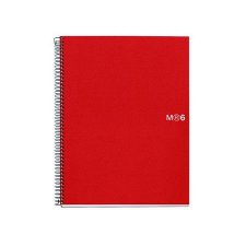 Spirlfzet A4 kocks 150 lap Note Book 6 piros Miquelrius #1