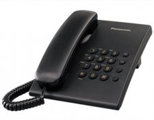 Telefon vezetkes Panasonic KX-TS500HGB fekete #1