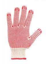 V�d�keszty� k�t�tt cs�sz�sg�tl� p�tty�kkel S/7 m�ret feh�r/piros #1