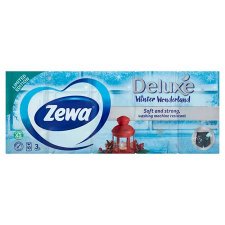Papr zsebkend 3 rteg 10x10db Zewa Deluxe illatmentes #1