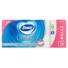 Toalettpap�r 3 r�teg� 16 tekercses Zewa Deluxe feh�r #1