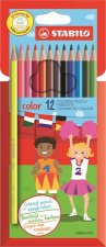 Sznes ceruza kszlet hatszglet Stabilo Color 12 klnbz szn #1