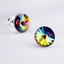 Flbeval zld sznjtszs Swarovski kristllyal cscsos 8mm Art Crystella #1