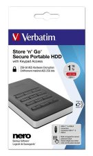 2,5HDD (merevlemez) 1TB USB 3.1 256bit AES hardv.titkos�t�s GDPR Verbatim fekete #1