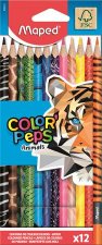 Sznes ceruza kszlet hromszglet Maped Color Peps Animal 12 klnbz szn #1