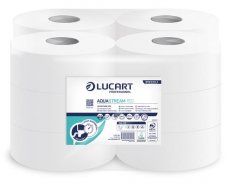 Toalettpapr 2 rteg 19cm 150m Lucart Aquastream 150 fehr 812223 #1