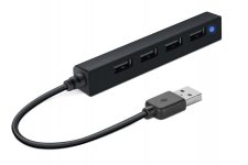 USB eloszt-HUB 4 port USB 2.0 Speedlink Snappy Slim fekete #1