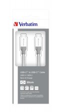 USB kbel USB-C 3.1 - USB-C 30cm Verbatim ezst #1
