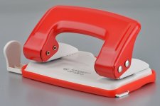 Lyukaszt� k�tlyuk� 12lap m�anyag Kangaro 480G piros-feh�r #1