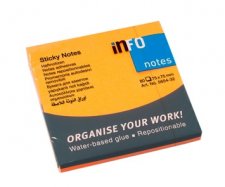 �ntapad� jegyzett�mb 76x76mm 80lap Gln neon narancss�rga #1