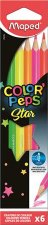 Sznes ceruza kszlet hromszglet Maped ColorPeps Fluo 6 klnbz szn #1